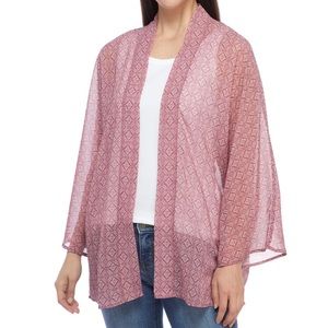 Wonderly 3/4 Sleeve Open Front Kimono NWT